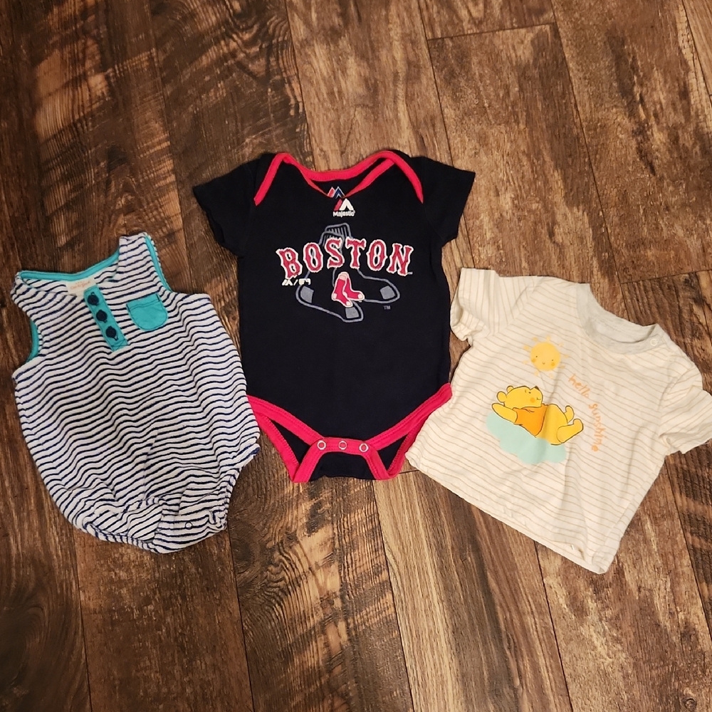 Baby Boy Clothing, Size 3 To 6 Months, 9 Items